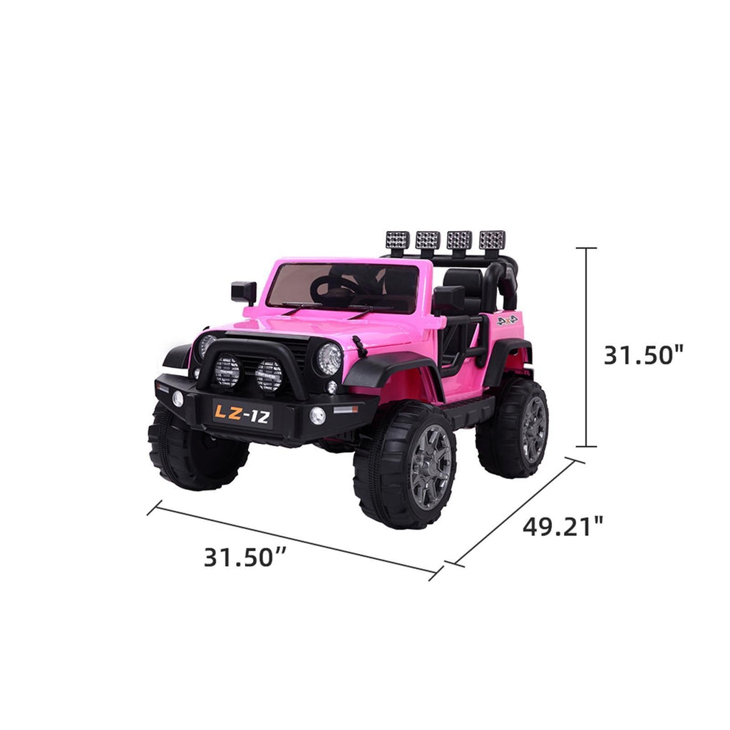 3-Speed Pink Electric Ride-On Car for Kids with Remote Control - Safe and Fun!