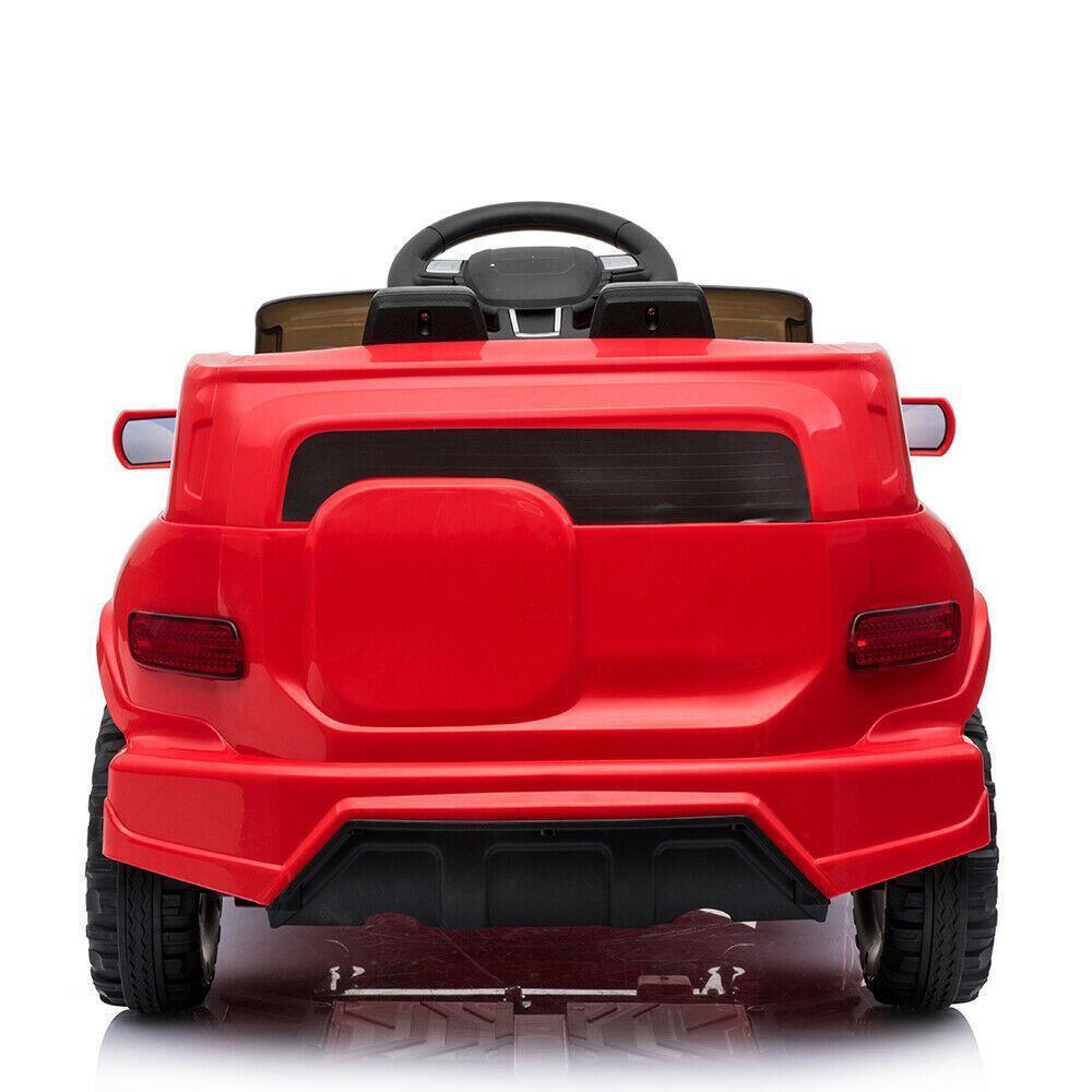 3-Speed Rechargeable Ride-On Car for Kids with Music, Lights, and Remote Control - Red
