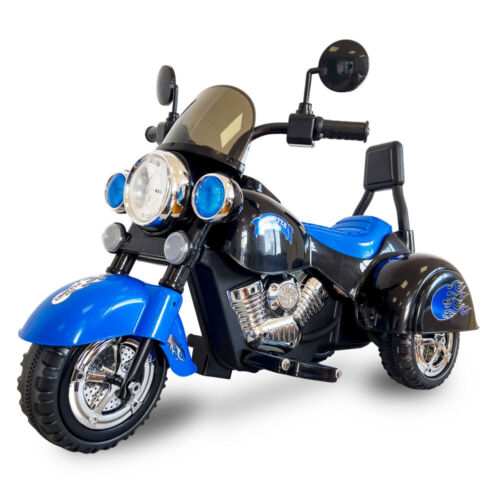 3-Wheel Chopper Motorbike Toy for Kids with LED Lights