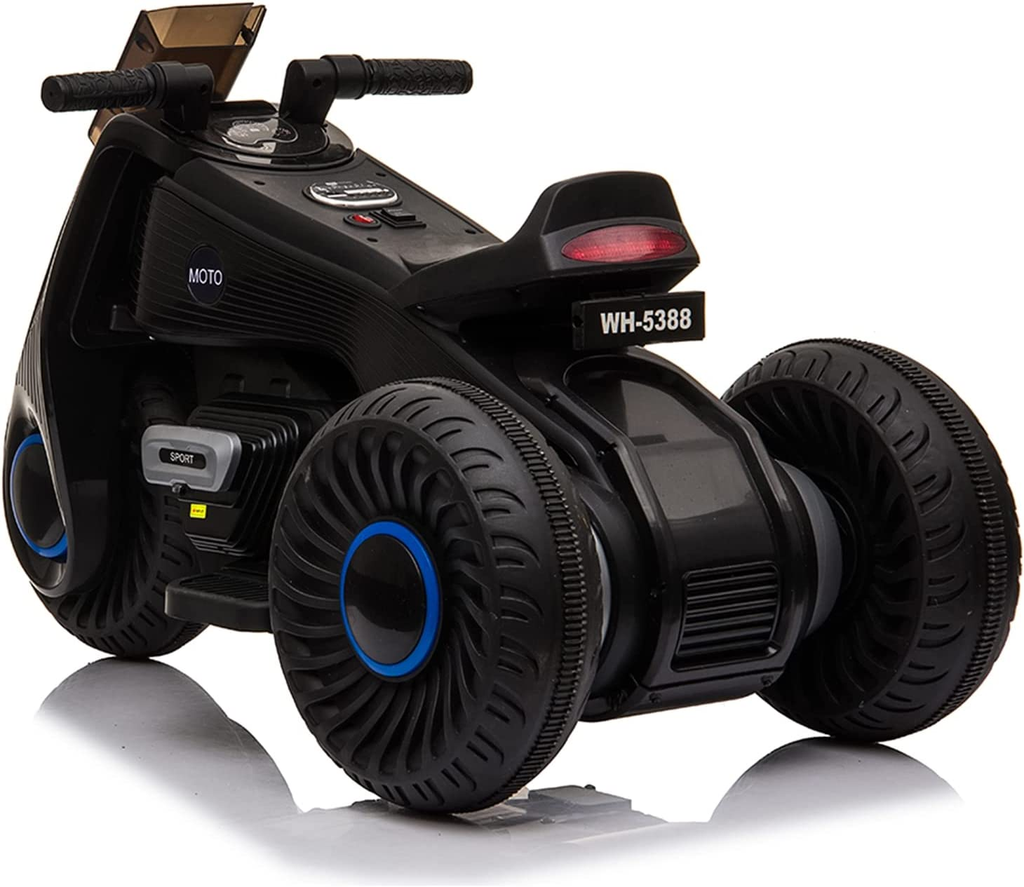 3-Wheel Double Drive Electric Bike for Kids - 6V Ride-On Motorcycle