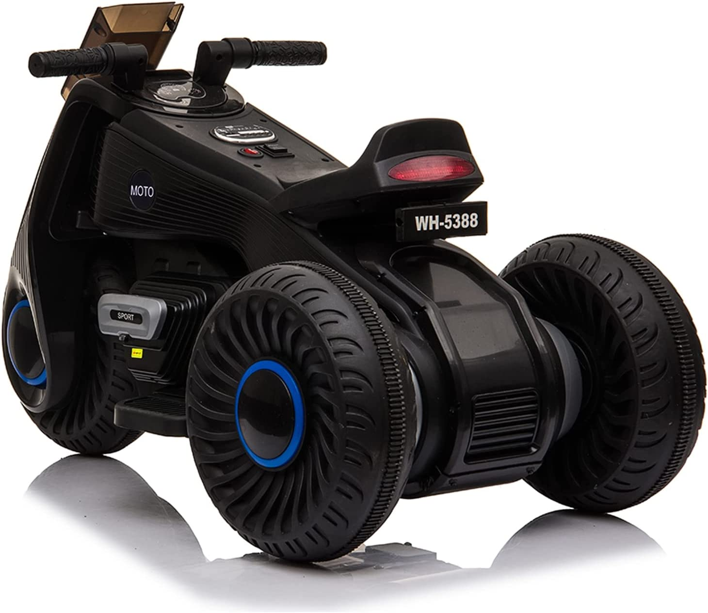 3-Wheel Double Drive Electric Bike for Kids - 6V Ride-On Motorcycle