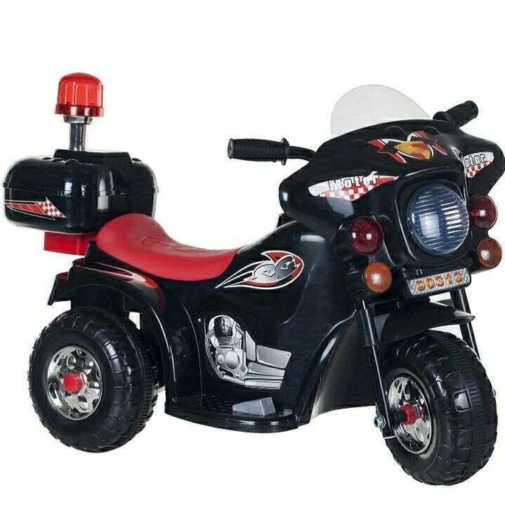 Police Electric Toy Motorcycle for Kids - 3 Wheels, Perfect for Christmas!