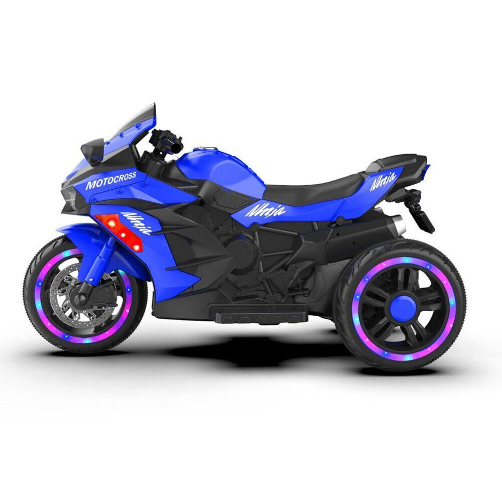 3-Wheel Electric Ride-On Motorcycle for Kids with Rechargeable 12V Battery