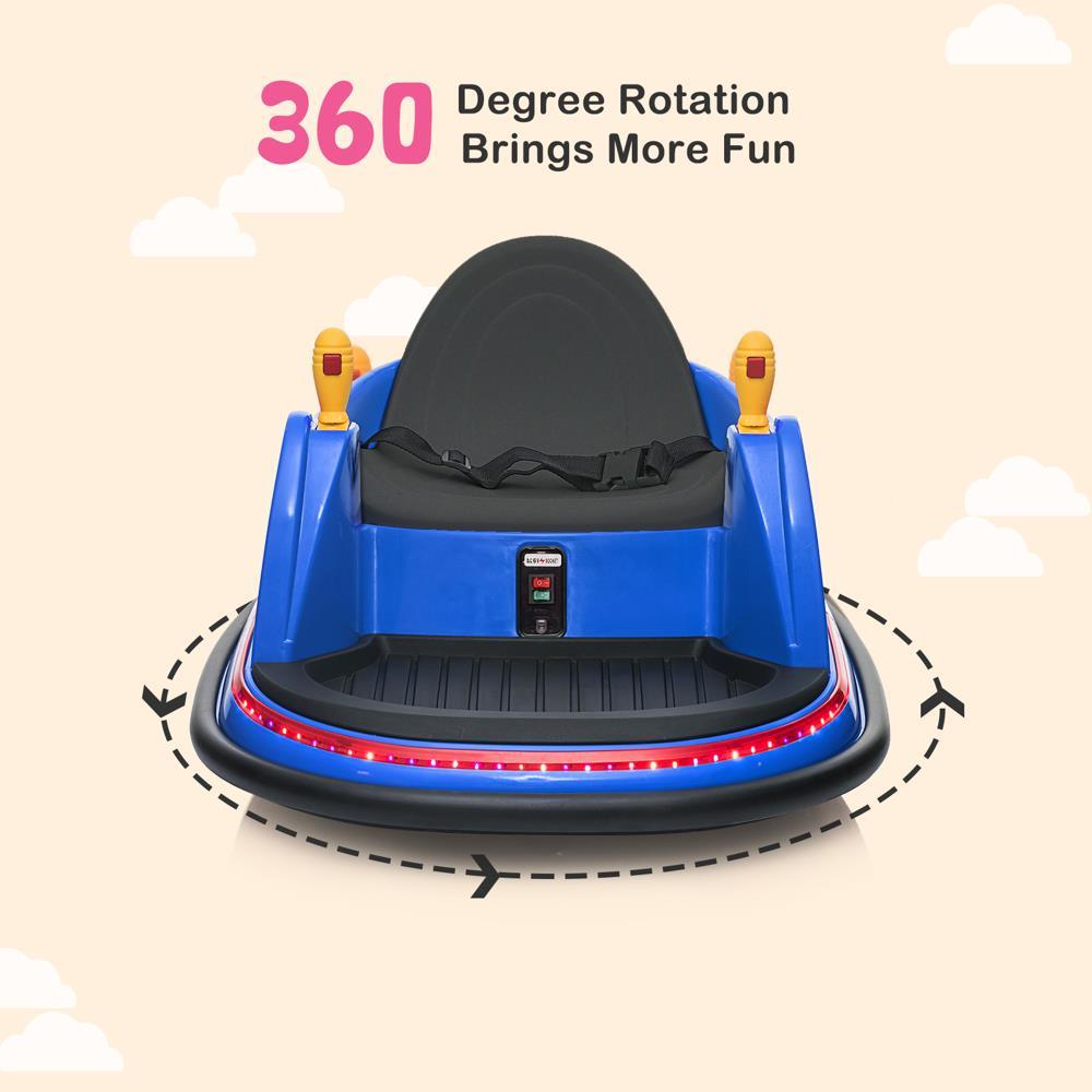 360-Degree Electric Spin Bumper Car for Kids with Remote Control - Perfect Gift!