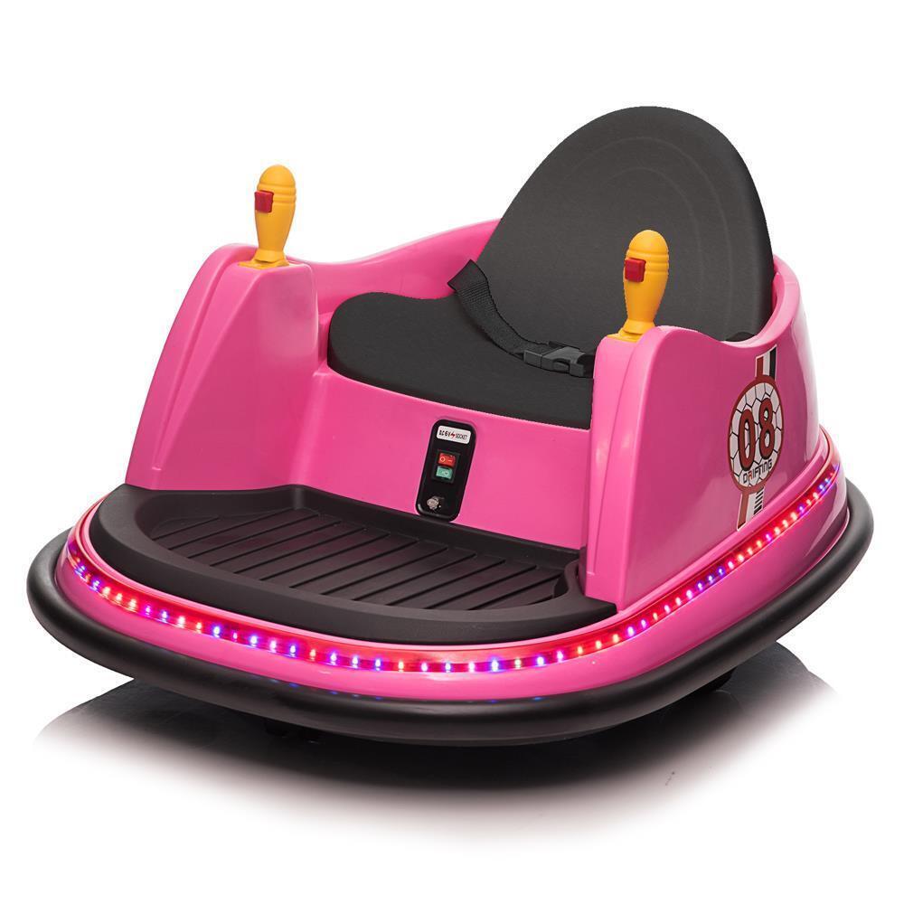 360-Degree Spin Bumper Car Ride-On Toy for Kids Ages 3-5