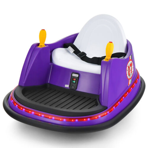 360 Degree Spin Race Bumper Car for Kids with Remote Control - 12V Vehicle Ride-On Toy