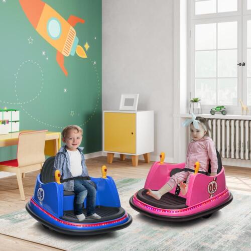 360 Degrees Electric 6V Ride Bumper Car for Kids with Remote Control - ASTM-Certified