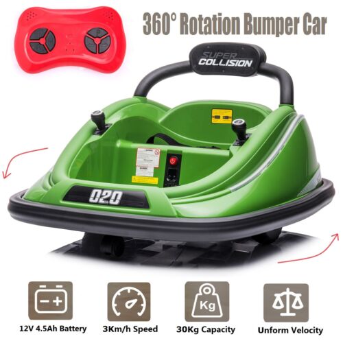360° Rotating Bumper Car Toy with Lights, Music, and Parental Remote Control - Perfect Gift for Kids
