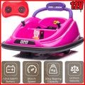 360° Rotating Kids Electric Bumper Car with Remote Control and LED Lights - 12V Ride On Vehicle
