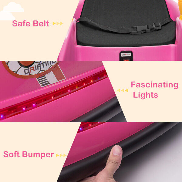 360° Spin Bumper Car for Kids with Remote Control - Exciting Ride-On Toy for Endless Fun!