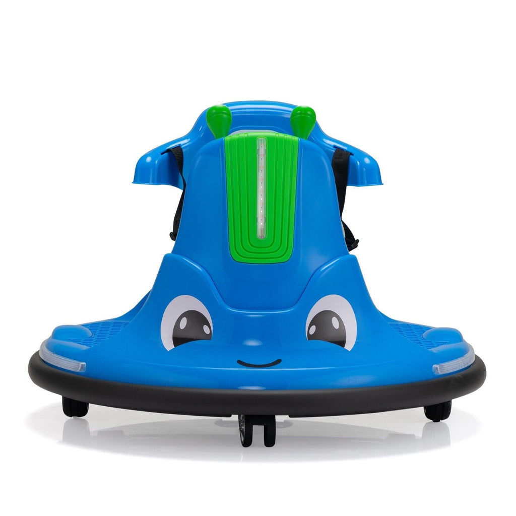 360° Spinning Bumper Car with Dual Motors, LED Lights & Remote Control - TOBBI