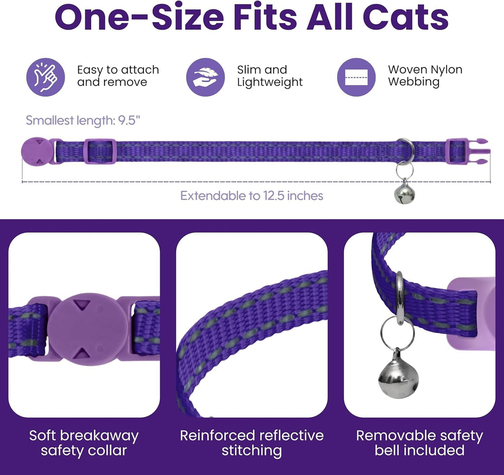 Cat Calming Collar Plus Breakaway Pheromone Collar for Stress Relief
