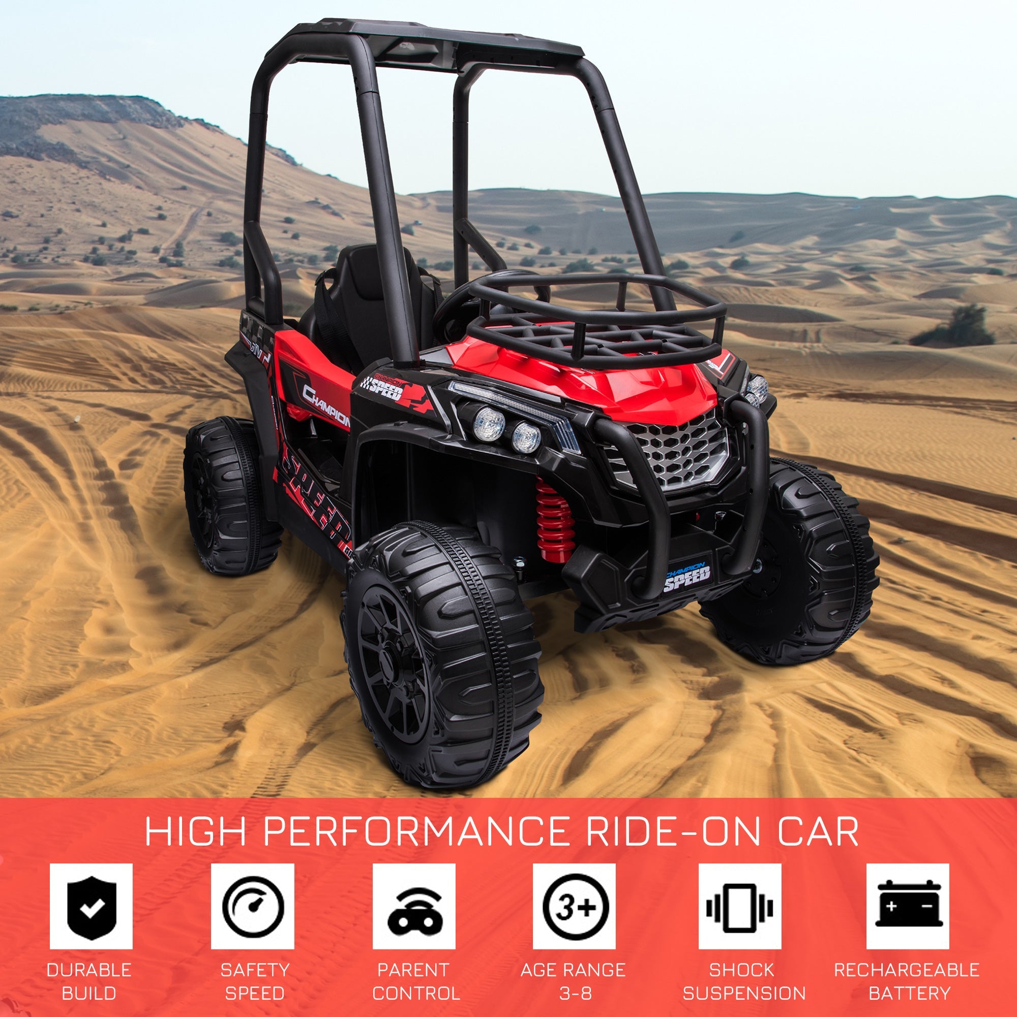 Electric ATV Car for Kids with Real Suspension and Remote Control - Perfect for Outdoor Adventures!
