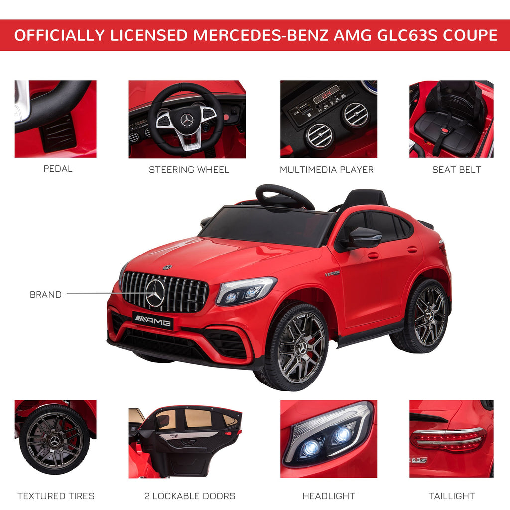 Mercedez-Benz 12V Kids Ride-On Car with Remote Control, Music, and Lights - A Premium Driving Experience for Young Ones