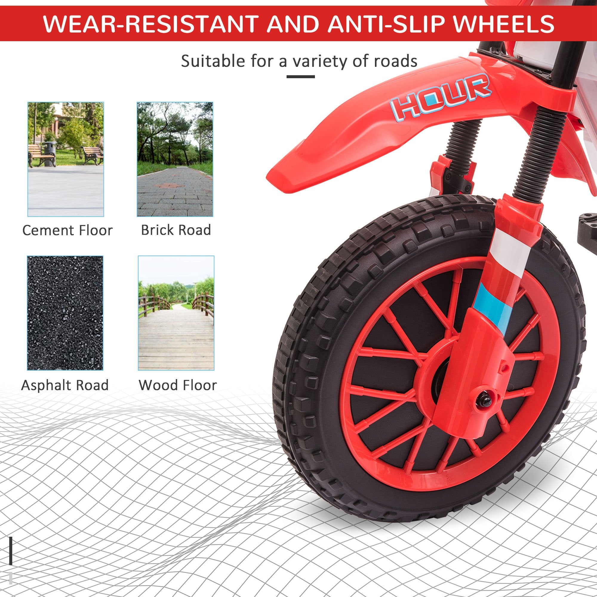 12V Rechargeable Dirt Bike Toy with Training Wheels - Perfect for Little Riders!