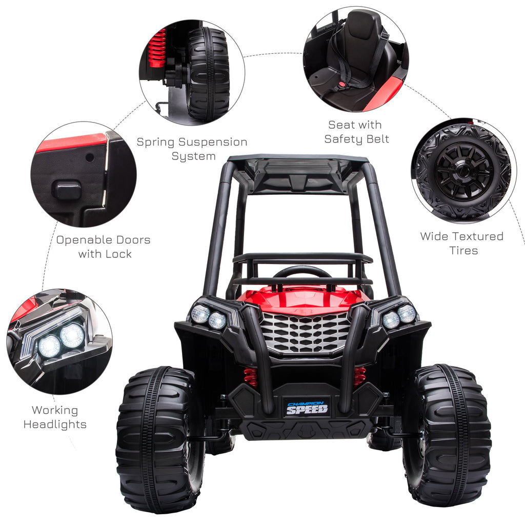 Electric ATV Car for Kids with Real Suspension and Remote Control - Perfect for Outdoor Adventures!