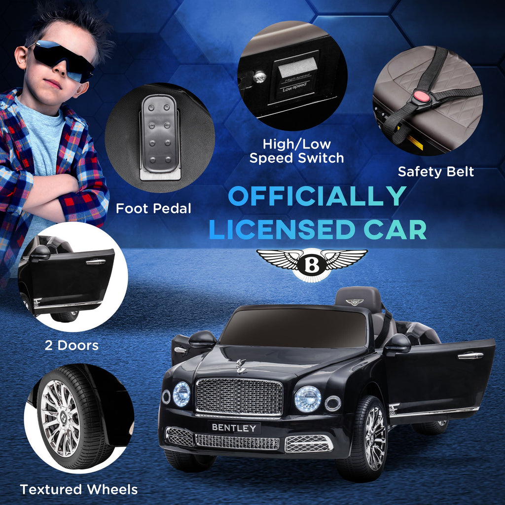 Bentley Mulsanne 12V Electric Ride On Car with LED Lights and MP3 Player
