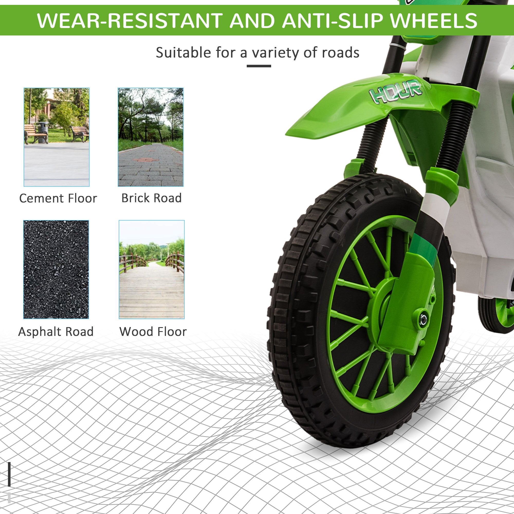 12V Rechargeable Dirt Bike Toy with Training Wheels - Perfect for Little Riders!