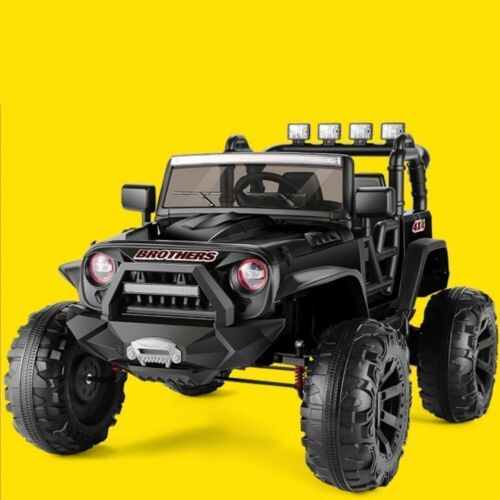 400W 2-Seater Electric Ride-On Jeep for Kids with LED Lights and 24V Battery