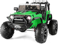 400W 2-Seater Electric Ride-On Truck with LED Lights for Kids - 24V Jeep Car
