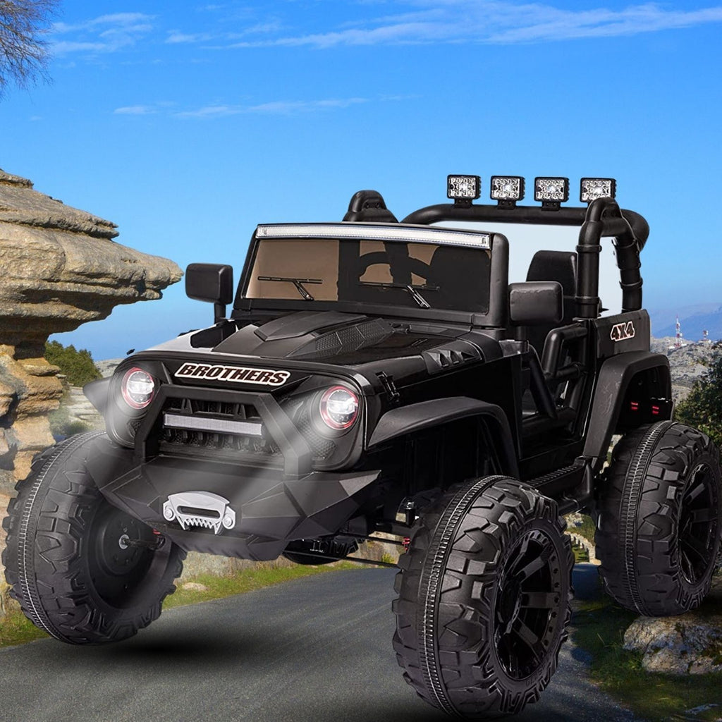 Powerful 2 Seater Kids Ride On Truck with Remote Control and 3 Speeds - 24V, 2x200W Motor, 9AH Battery