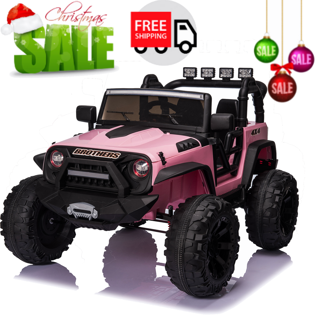 2-Seater 400W Electric Jeep for Kids with Bluetooth and Remote Control