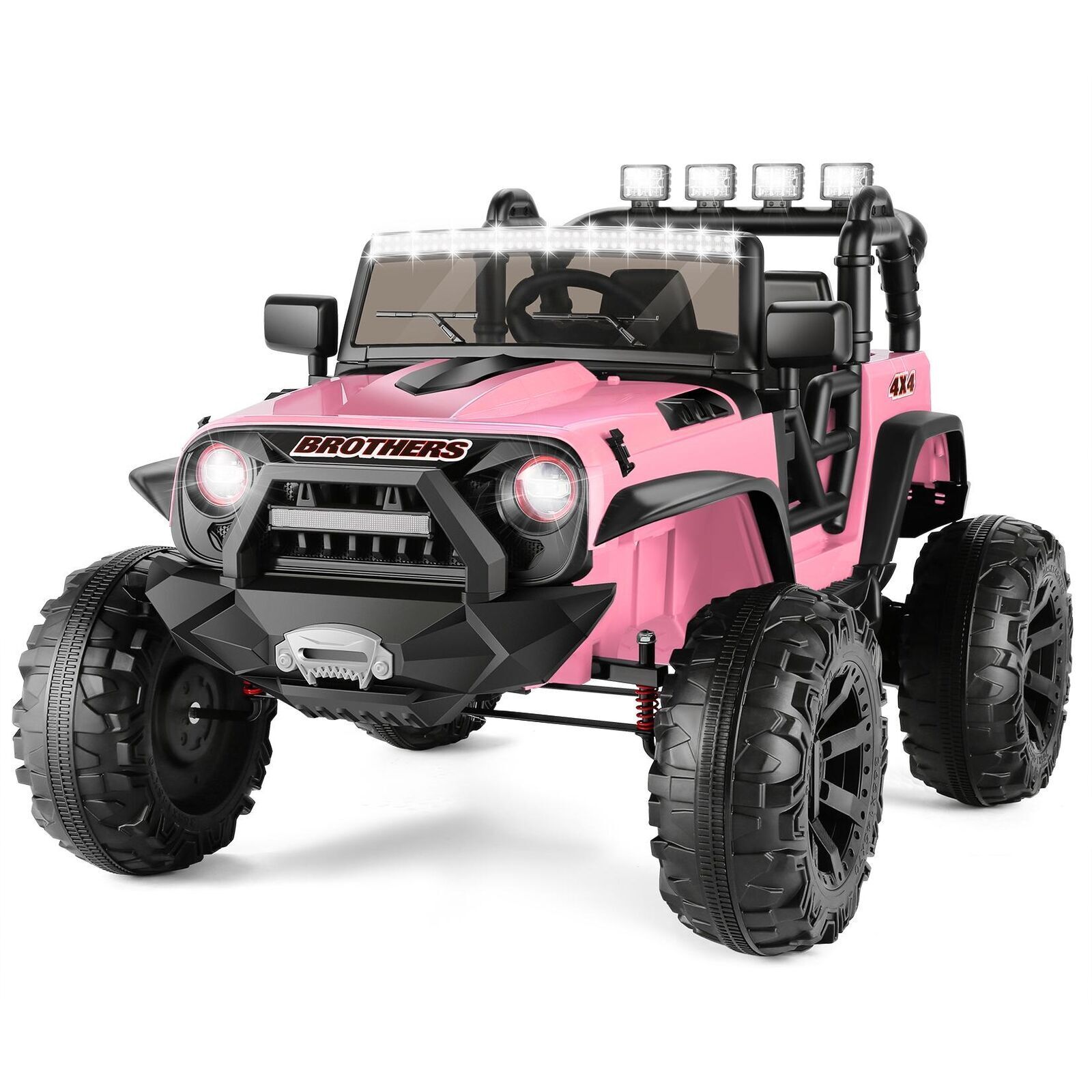 2-Seater 400W Electric Ride-On Truck for Kids with Remote Control and LED Lights - Perfect Gift!