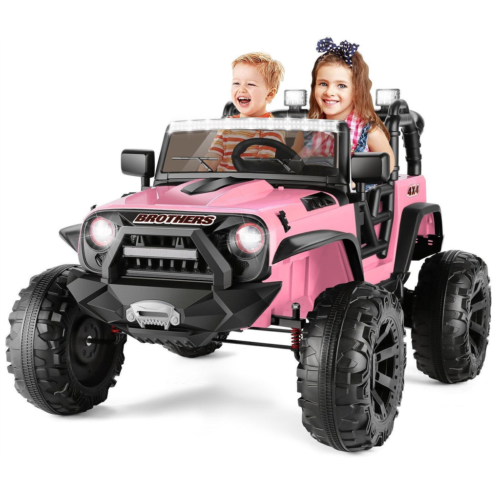 400W Electric Ride On Jeep for Kids with Remote Control, LED Lights, and MP3/USB