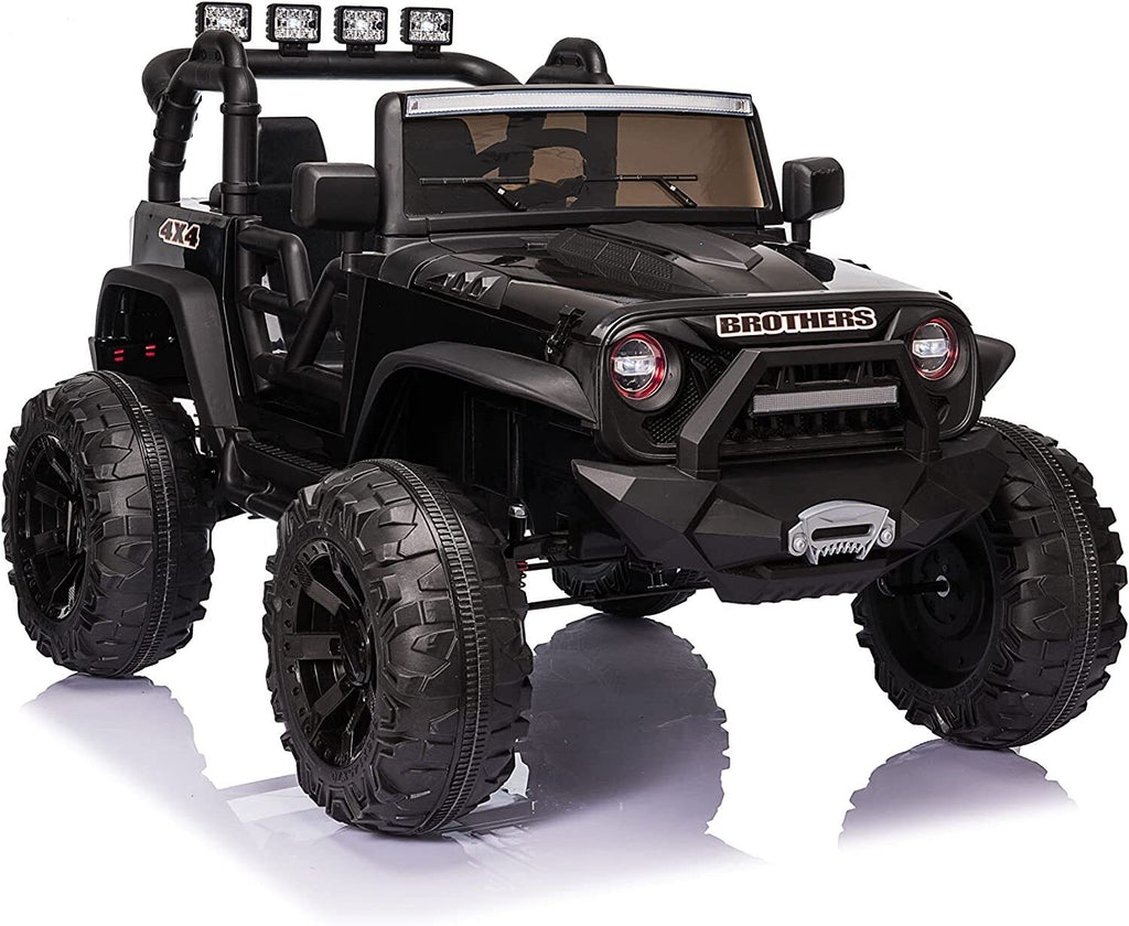 400W Electric Ride On Jeep for Kids with Remote Control, LED Lights, and MP3/USB