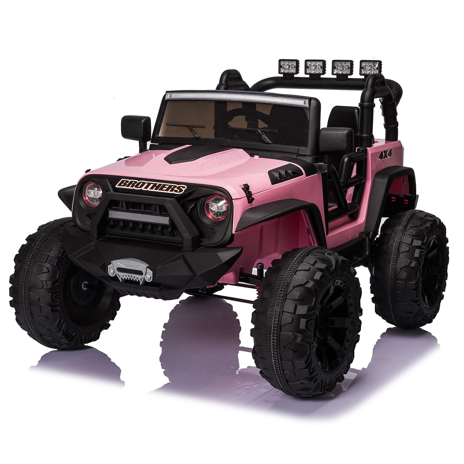 400W Electric Ride On Truck for Kids with Remote Control and LED Lights