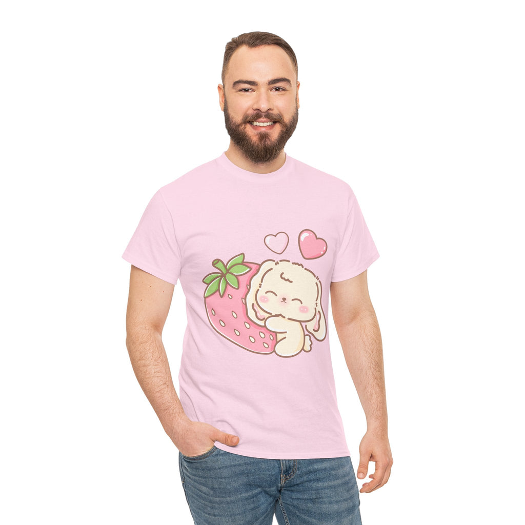 Cute Bunny Strawberry Play Tee