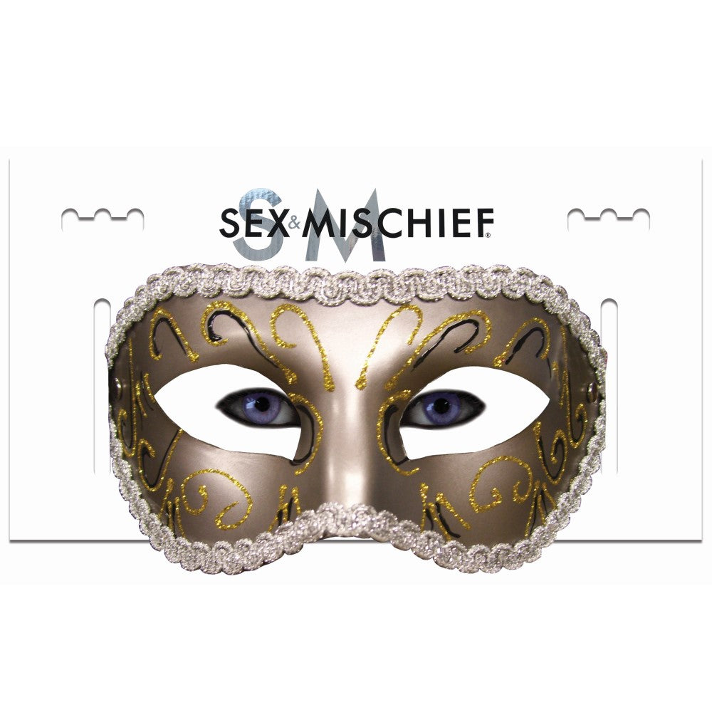 Sex & Mischief Masquerade Mask (Gold)