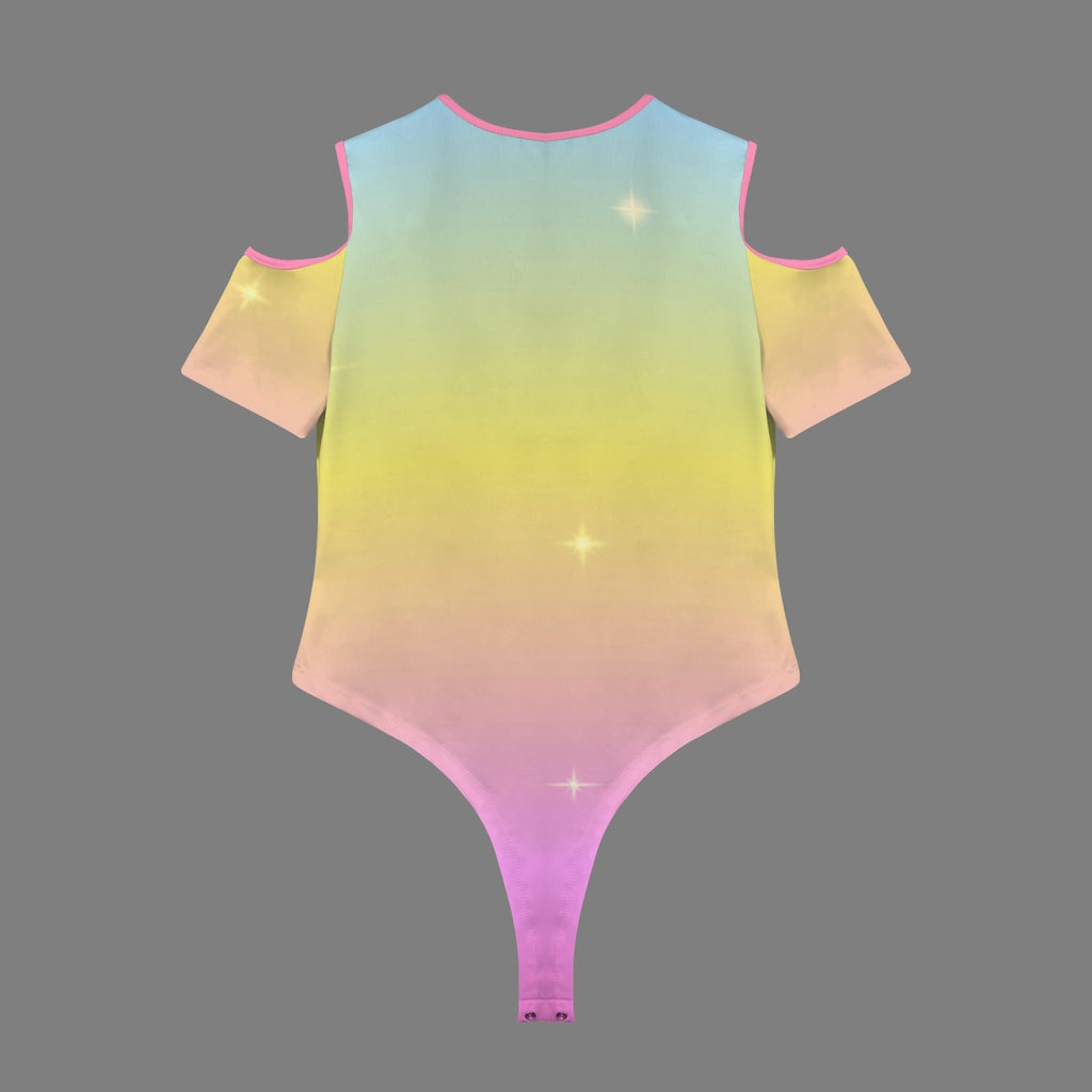 Rainbow Snuggle Bear Peekaboo Playsuit