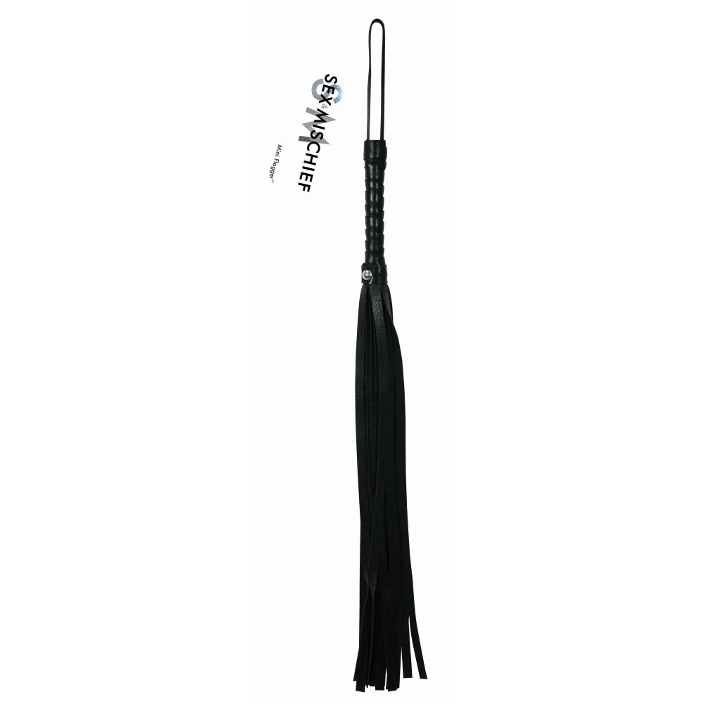 Mini Flogger Sex & Mischief (Black)