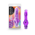 Naturally Yours Mr. Right Now 6.5 " Vibrating Dildo Purple