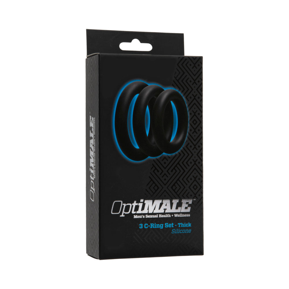 OptiMALE - 3 C-Ring Set - Thick Black