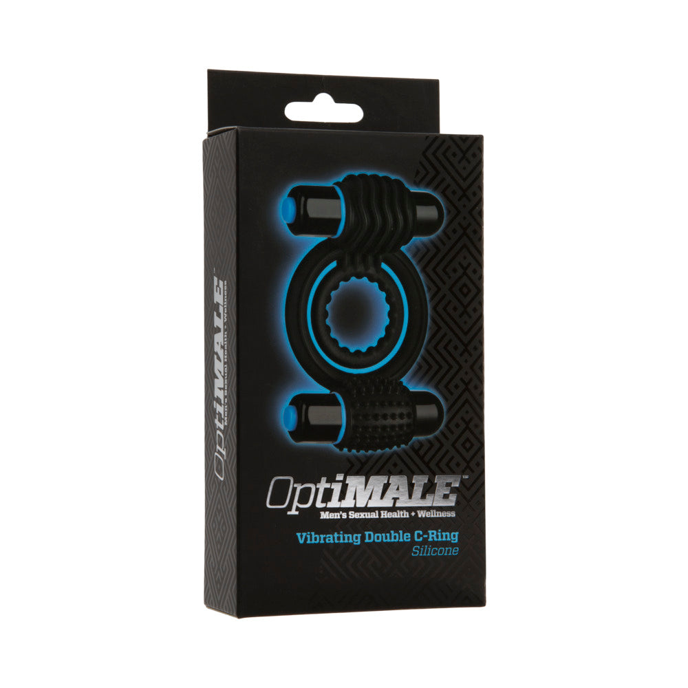OptiMALE - Vibrating Double C-Ring Black