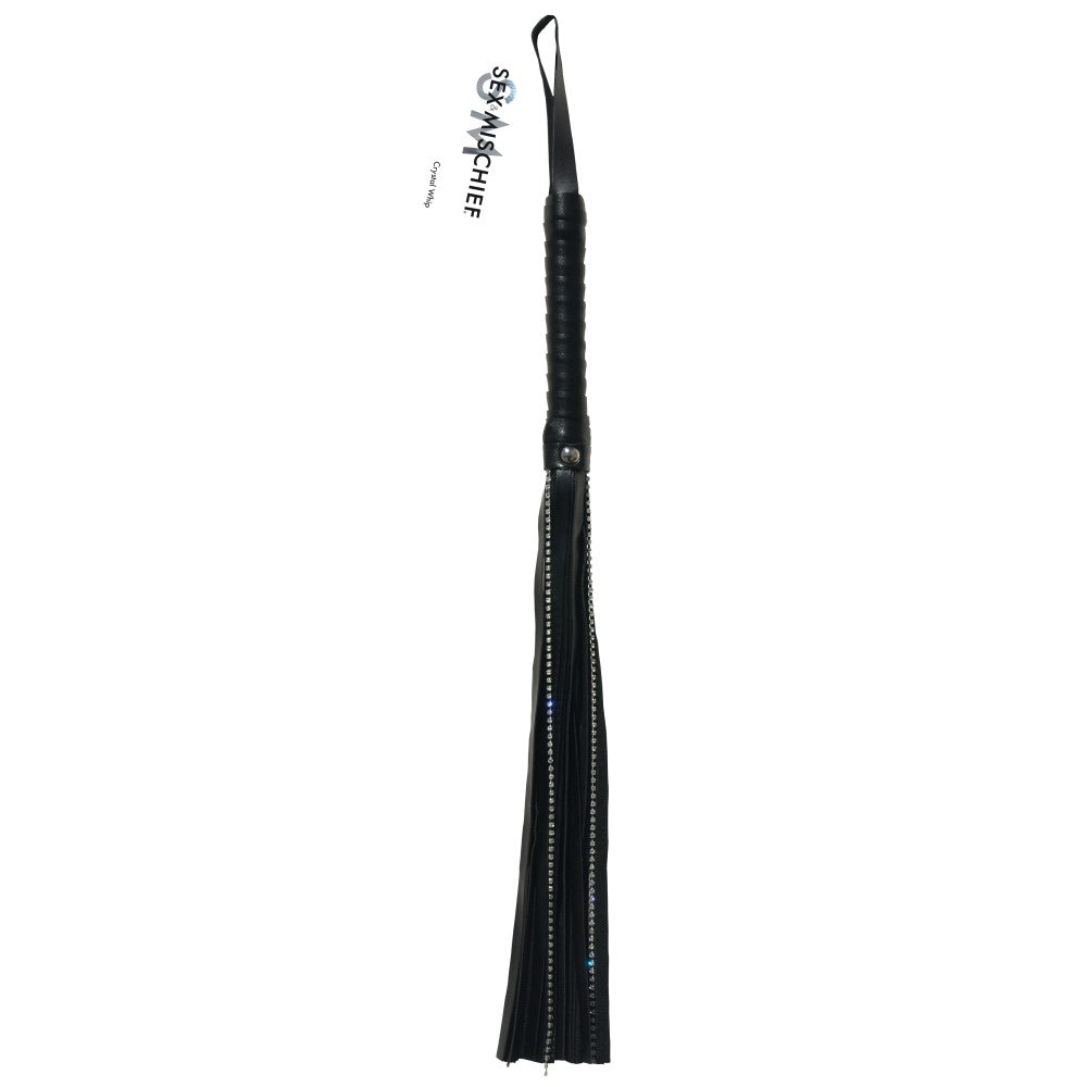 Sex & Mischief Crystal Whip (Black)