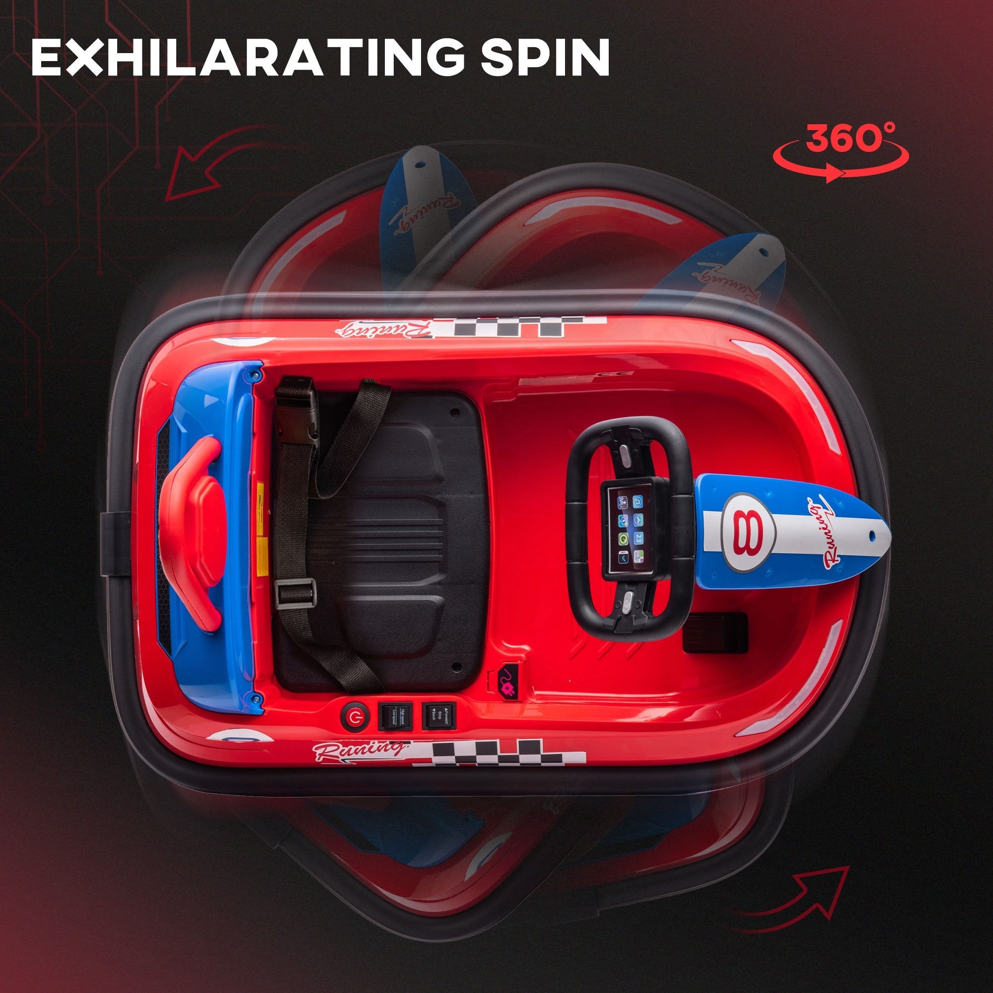 360° Rotating Electric Bumper Car for Kids - Fun Ride On Toy with 6V Battery