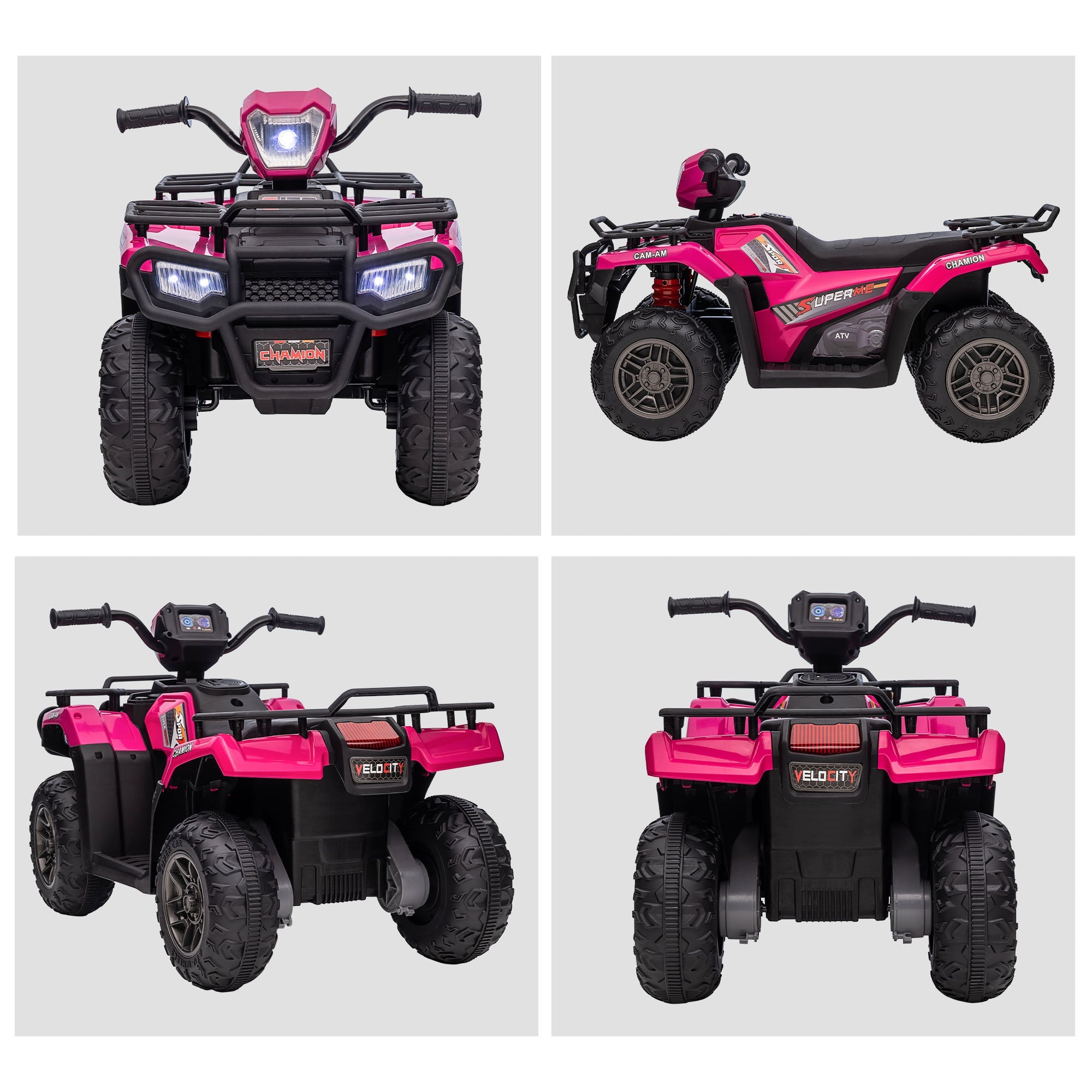 12V Kids ATV with Music, Headlights, and Forward/Backward Function - A Fun Ride for Young Adventurers!