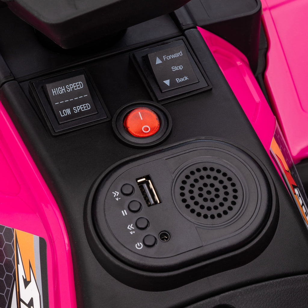 12V Kids ATV with Music, Headlights, and Forward/Backward Function - A Fun Ride for Young Adventurers!