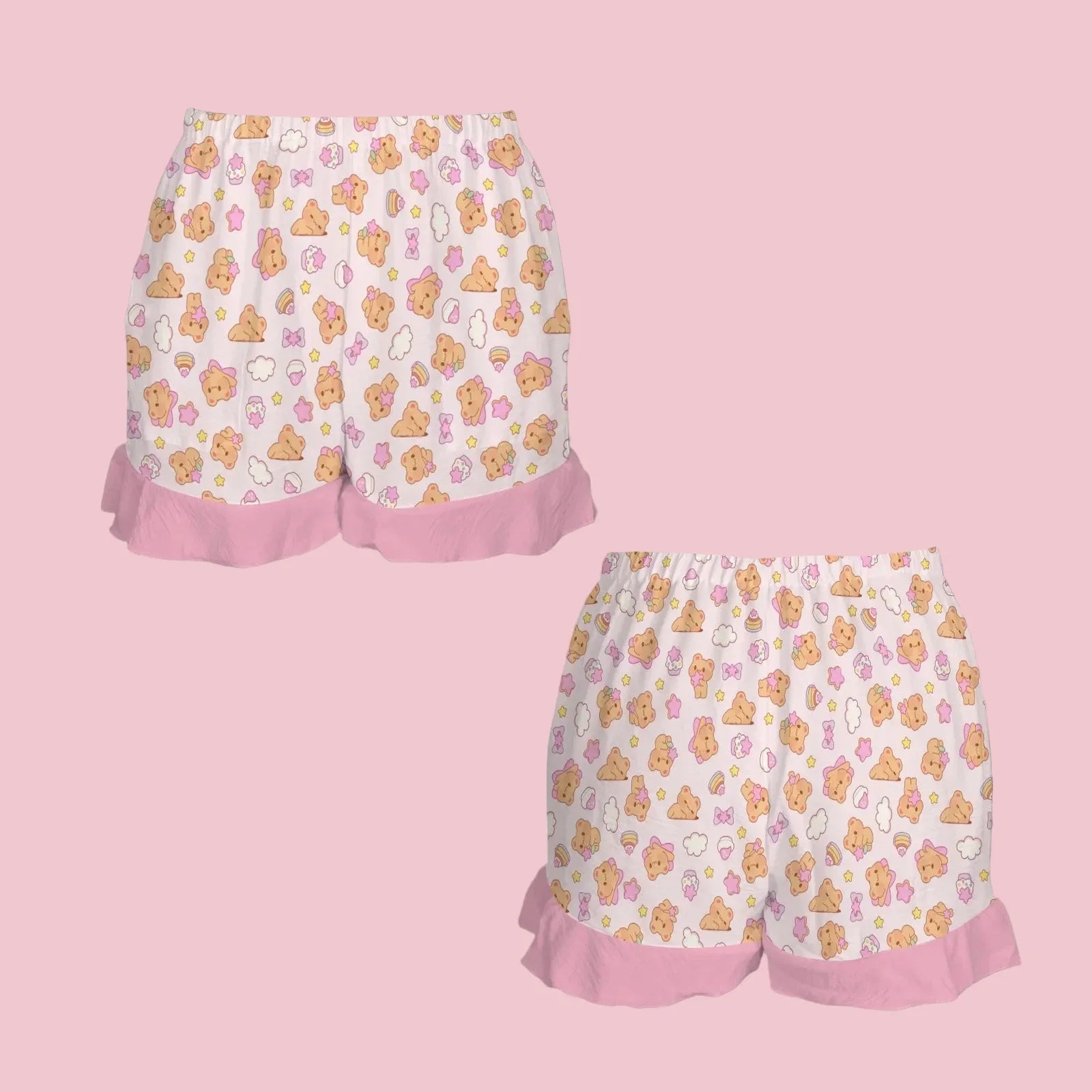 Bearly Adorable Ruffle Shorts