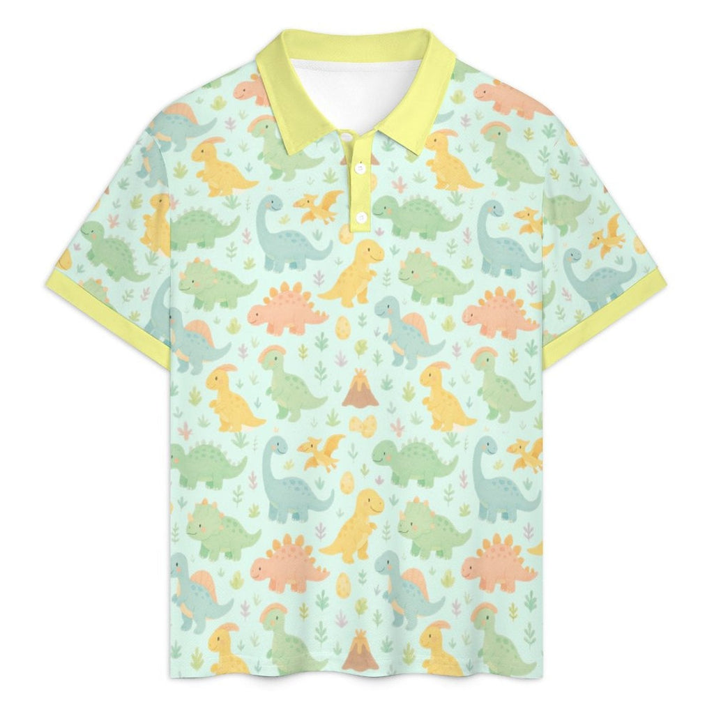 Dino Dreamland Polo Shorties Set