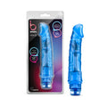 B Yours Vibe 6 Realistic 9.25 " Vibrating Dildo Blue