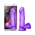 B Yours Sweet 'n Hard 2 Realistic 7.75 " Dildo with Balls Purple