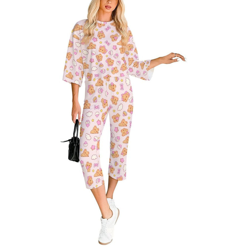 Bearly Adorable Cozy Play Jumpsuit