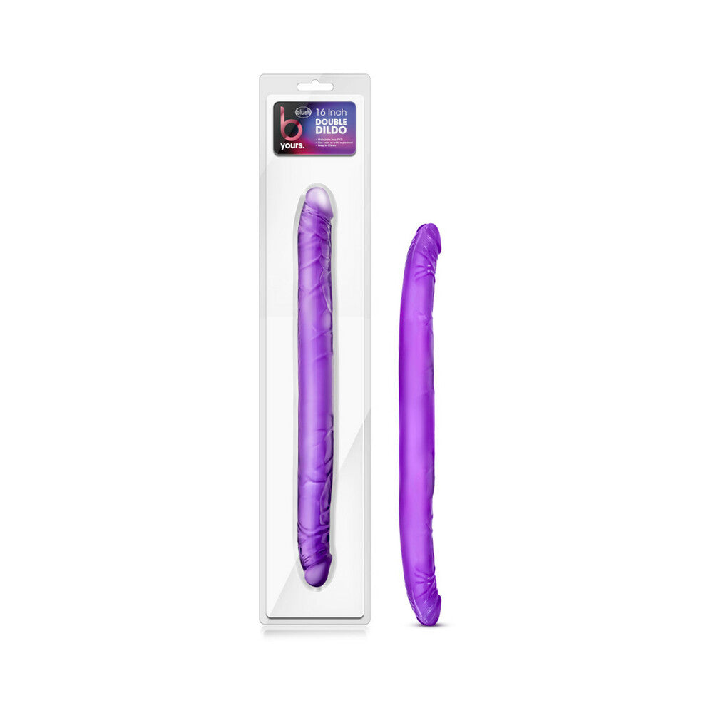 B Yours 16 " Double Dildo Purple