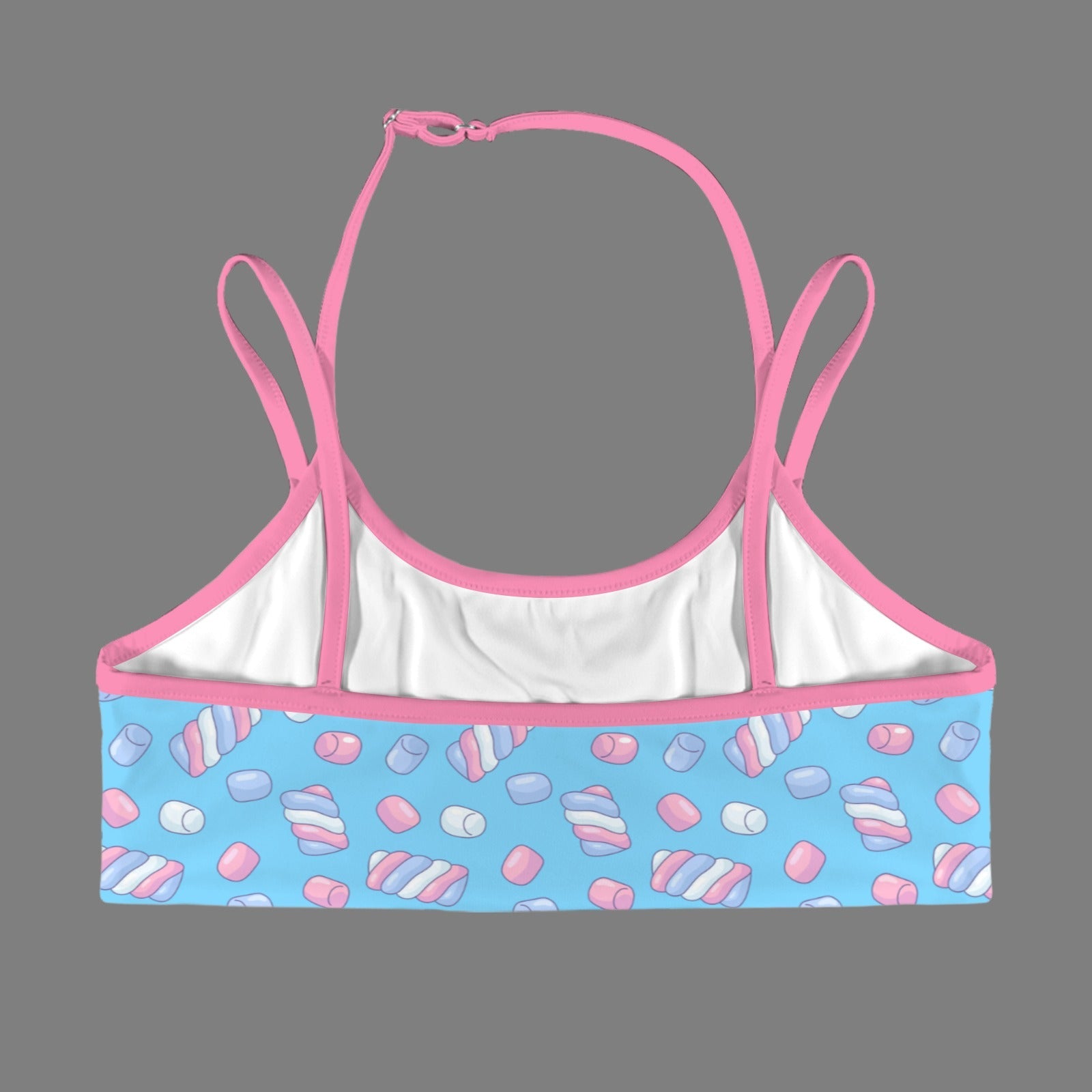 Candy Marshmallow Double Strap Sports Bra