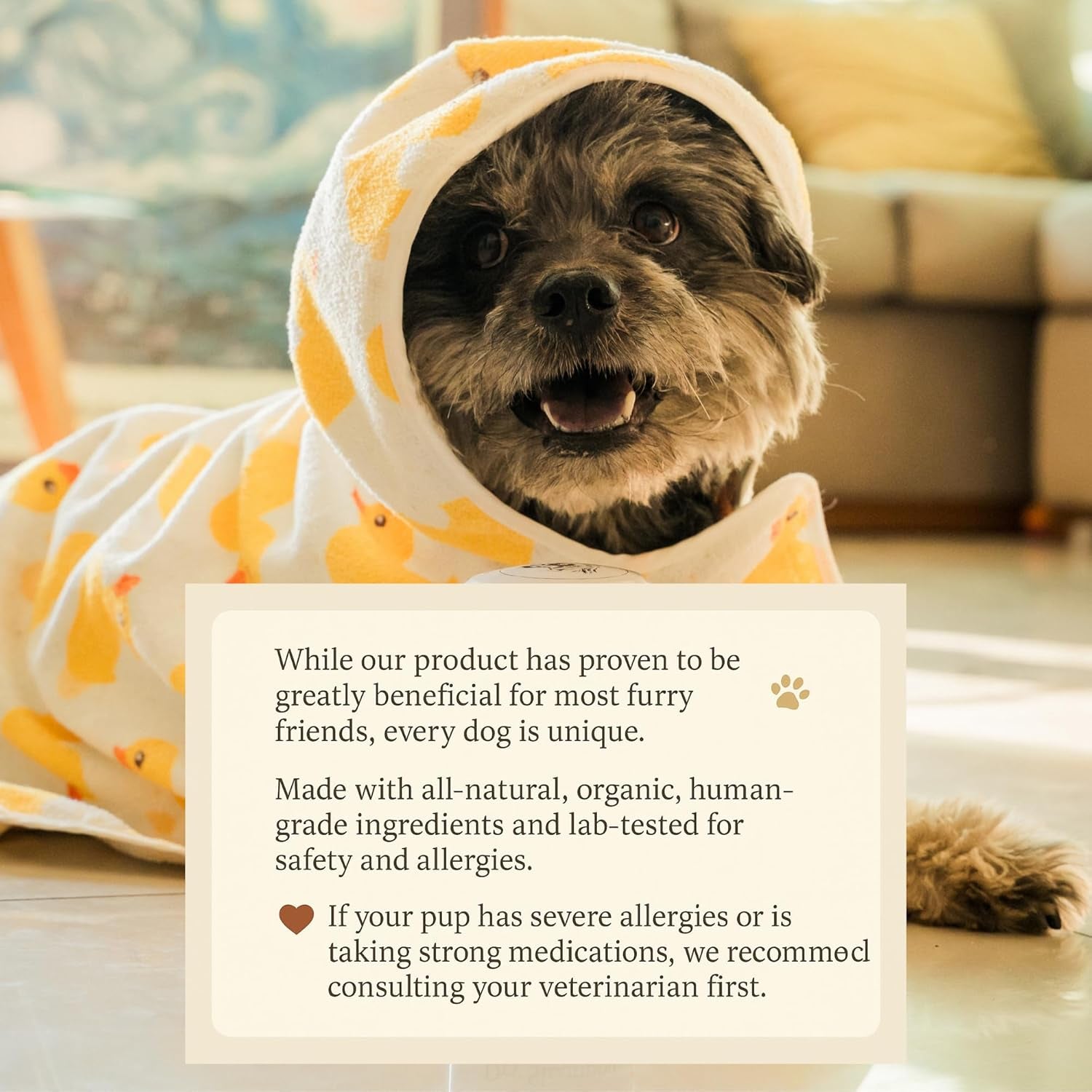 Dry Shampoo for Dogs Itchy Skin Paw Licking Allergy Support Powder