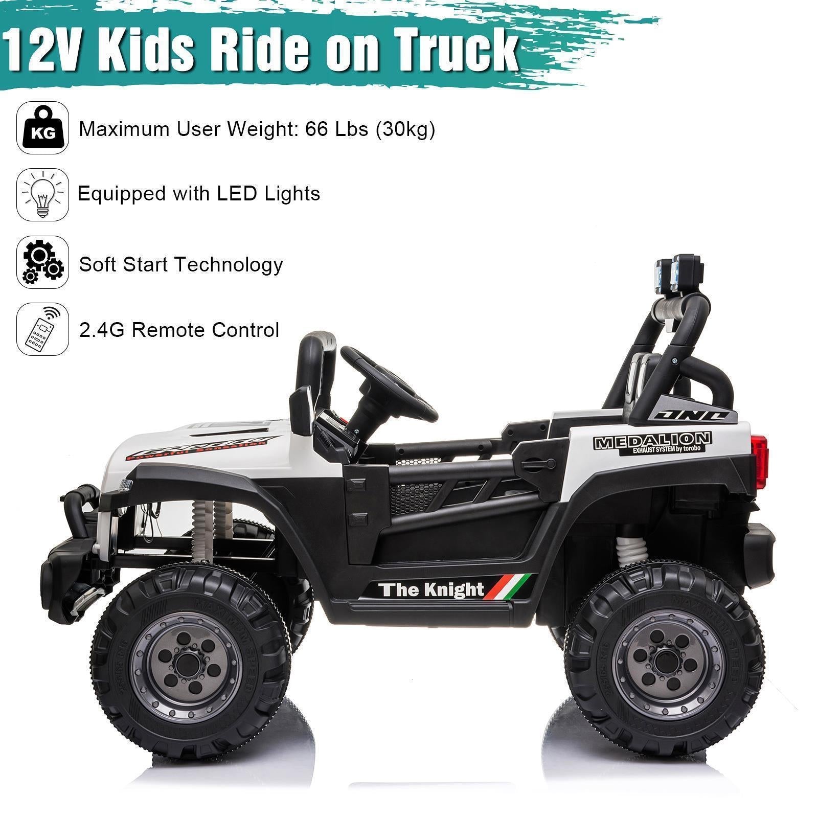 6 Colors Kids Ride-On Truck with Remote Control - Battery Powered Electric Car for Gifting